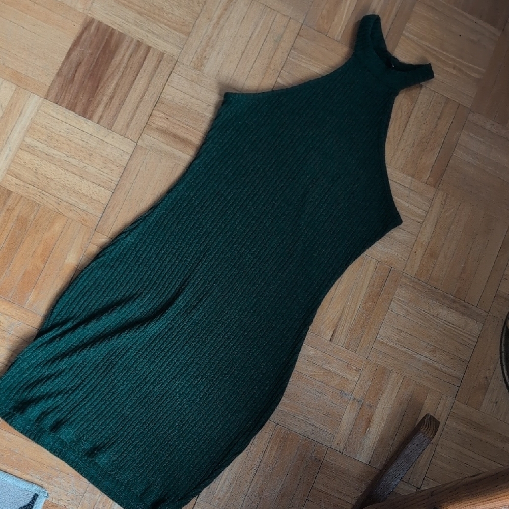 SHEIN Green Asymmetrical Bodycon Dress for Cocktail